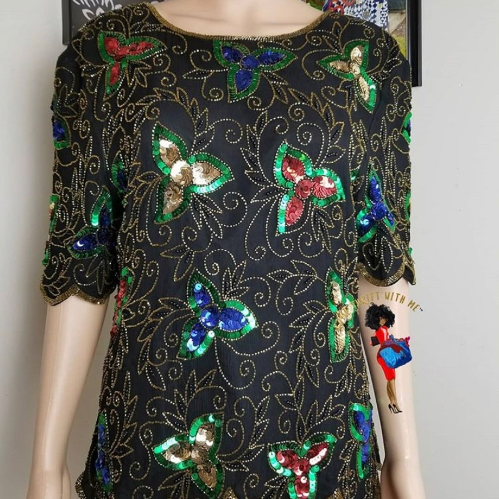 Vintage Sequin Top!
